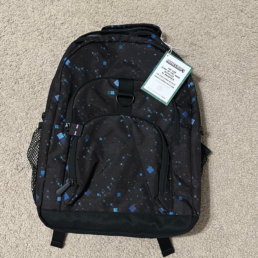 Pottery barn teens XL backpack new never used with tag glows in the dark